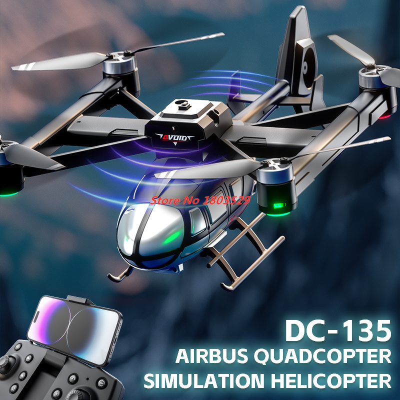 Rc Helicopter Electric - Brushless Obstacle avoidance WIFI Drone Profession