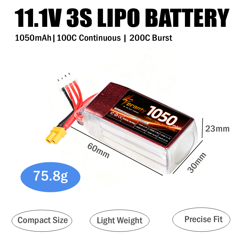 2PCS 1050mAh 2S 3S 4S RC Lipo  - Rc Helicopter Battery review and price