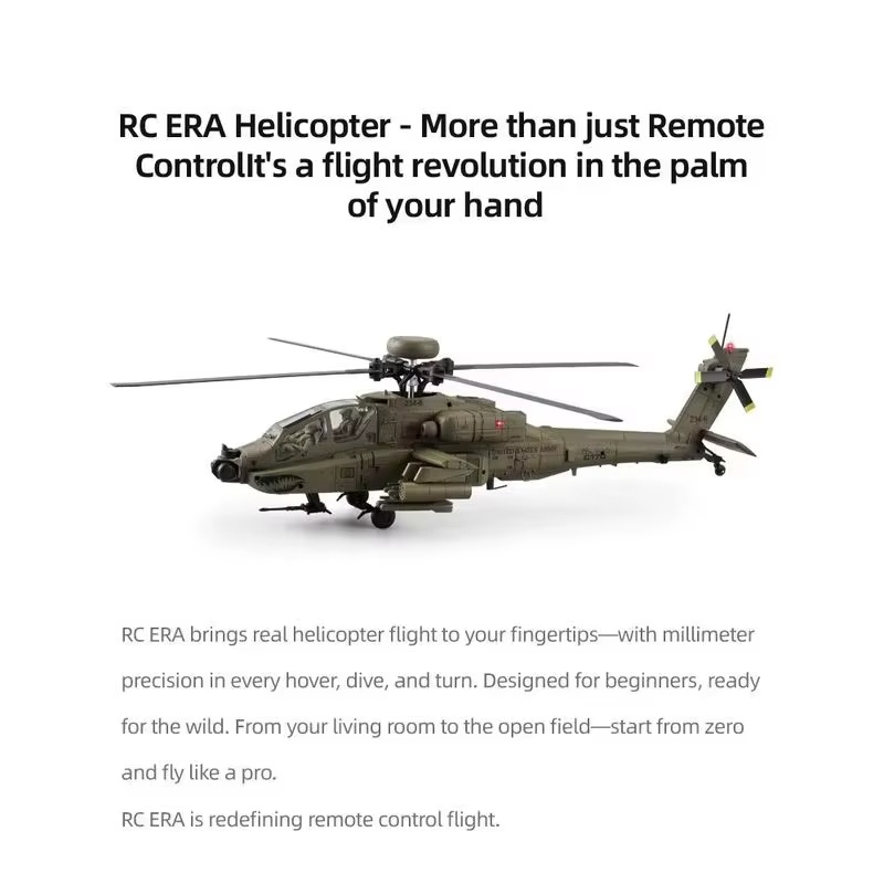 In Stock Hot RC Era AH-64D Apa - Rc Helicopter Single Rotor review and price